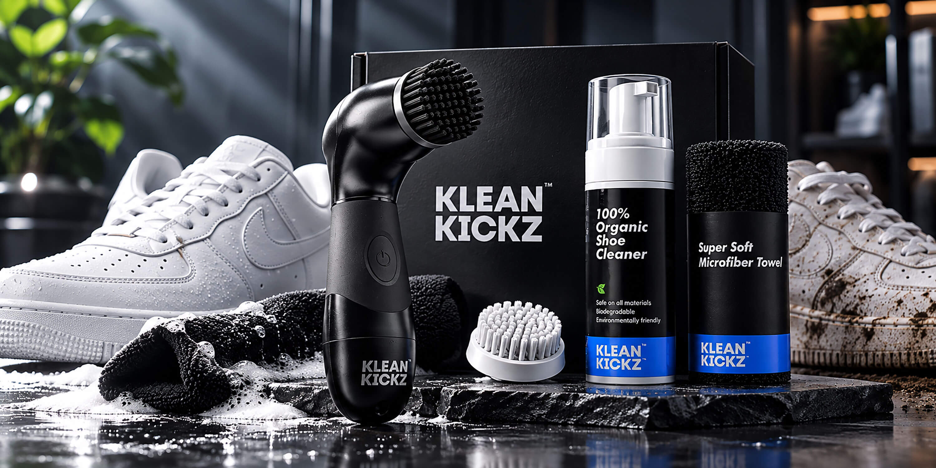Klean Kickz™ The Ultimate Motorized Sneaker Cleaner